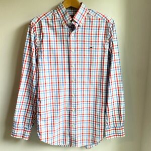 Vineyard Vines Whale shirt red white blue size small